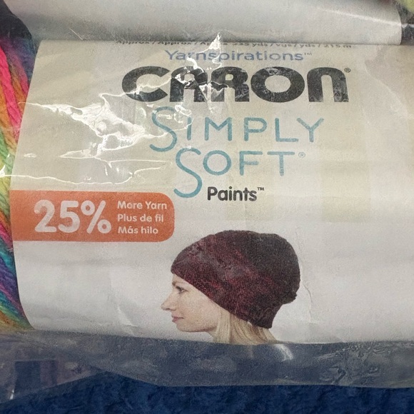 Caron Simply Soft Paints Yarn Medium#4- 100% Acrylic-5oz-Rainbow Bright 5 Pack - Picture 3 of 4